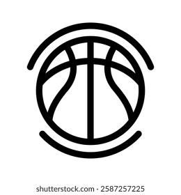 Basketball Icon Vector Symbol Design Illustration