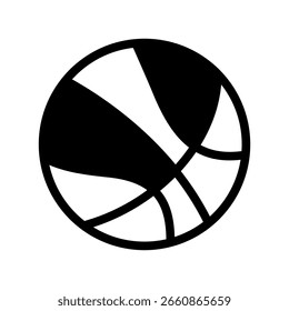 Basketball Icon Vector Symbol Design Illustration