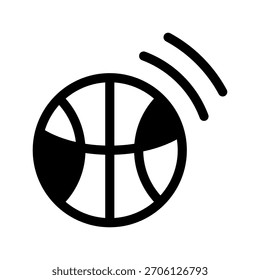 Icono de baloncesto Ilustración de diseño de símbolo de Vector
