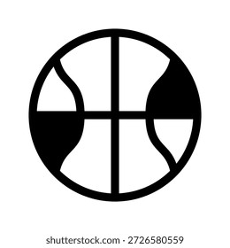 Icono de baloncesto Ilustración de diseño de símbolo de Vector