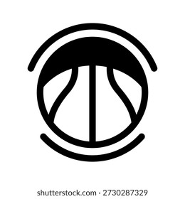 Ilustração de design de símbolo de vetor de ícone de basquete