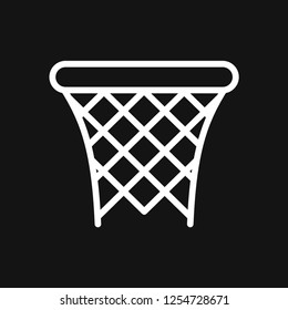 Basketball icon vector in trendy flat style isolated on background