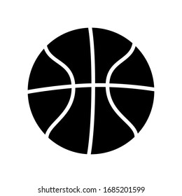 Basketball icon vector, in trendy flat style isolated on white background.