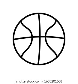 Basketball icon vector, in trendy flat style isolated on white background.