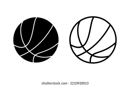 Basketball icon vector for web and mobile app. Basketball ball sign and symbol
