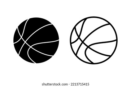 Basketball icon vector for web and mobile app. Basketball ball sign and symbol
