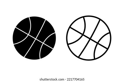Basketball icon vector for web and mobile app. Basketball ball sign and symbol
