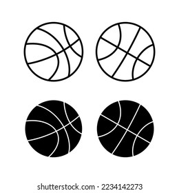 Basketball icon vector for web and mobile app. Basketball ball sign and symbol