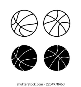 Basketball icon vector for web and mobile app. Basketball ball sign and symbol