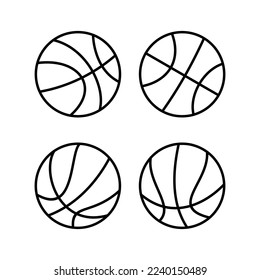 Basketball icon vector for web and mobile app. Basketball ball sign and symbol