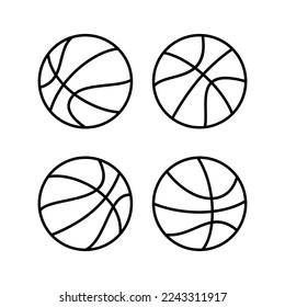 Basketball icon vector for web and mobile app. Basketball ball sign and symbol