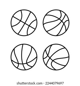 Basketball icon vector for web and mobile app. Basketball ball sign and symbol