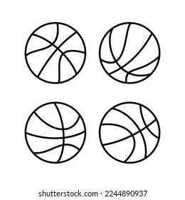 Basketball icon vector for web and mobile app. Basketball ball sign and symbol