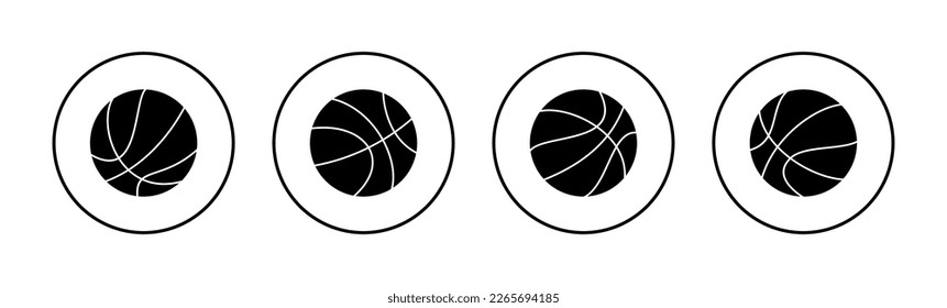 Basketball icon vector for web and mobile app. Basketball ball sign and symbol