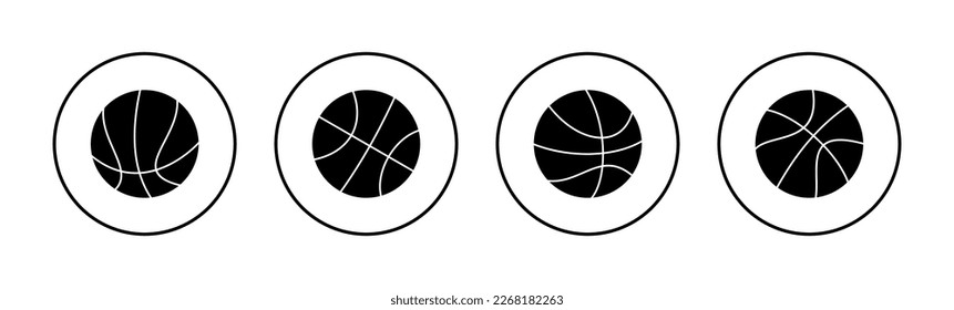Basketball icon vector for web and mobile app. Basketball ball sign and symbol