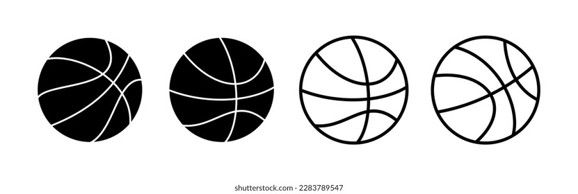 Basketball icon vector for web and mobile app. Basketball ball sign and symbol