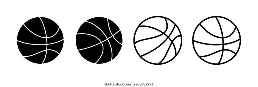 Basketball icon vector for web and mobile app. Basketball ball sign and symbol