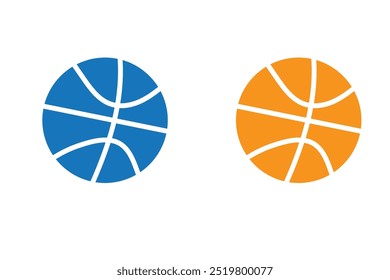 Vector del icono del baloncesto para el Web y el App móvil. Letrero y símbolo de la pelota de baloncesto