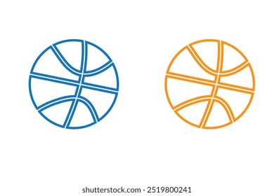 Vetor de ícone de basquete para aplicativo móvel e Web. Símbolo e sinal de bola de basquete