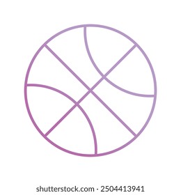 basketball icon with white background vector stock illustration