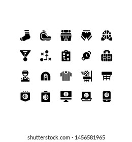 Basketball icons in for any purposes. Perfect for website mobile app presentation and any other projects