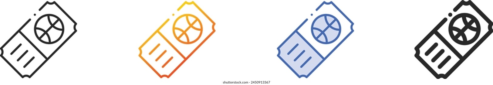 basketball icon.Thin Linear, Gradient, Blue Stroke and bold Style Design Isolated On White Background