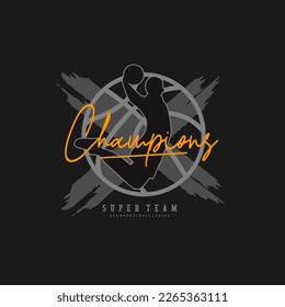 Basketball illustration on dark colors,graphic art, vector t shirt design product,

