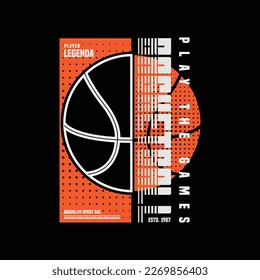 Basketball illustration typography. perfect for t shirt design