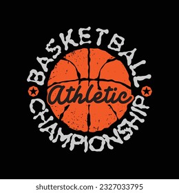 Basketball illustration typography. perfect for t shirt design