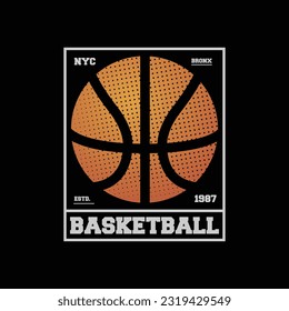 Basketball illustration typography.  t shirt design Sport typography, t-shirt graphics, poster, banner, flyer, print and postcard