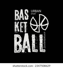 Basketball Illustration typography for t shirt, poster, logo, sticker, or apparel merchandise