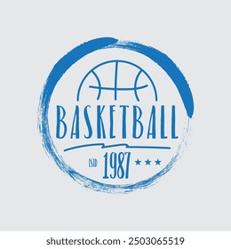 Basketball Illustration typography for t shirt, poster, logo, sticker, or apparel merchandise