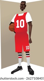 Vetor de Ilustração de Basquete por Decla Studio