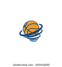 Basketball illustration vector for basketball logo or event 