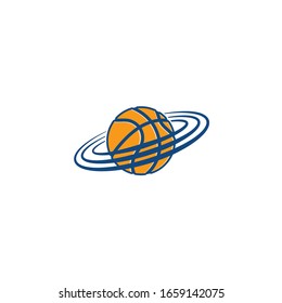 Basketball illustration vector for basketball logo or event 