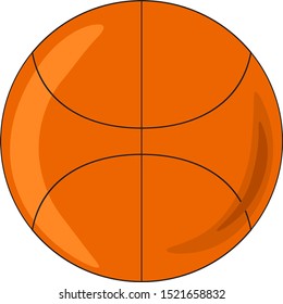Baloncesto, ilustración, vector sobre fondo blanco.