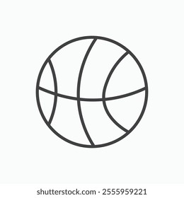 Basketball isolated icon. vector illustration.