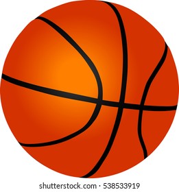 basketball isolated on white