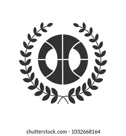 Basketball isolated on a white background as a sports and fitness symbol of a team leisure activity playing with a leather ball dribbling and passing in competition tournaments.