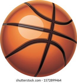 basketball isolated on white background. illustration vector