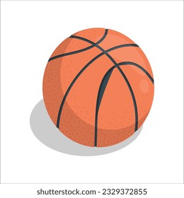 Basketball isolated on a white background. Basketball ball over white background. Basketball isolated on a white background as a sports and fitness symbol of a team leisure activity playing. 1963
