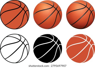 Basketball isolated on a white background
