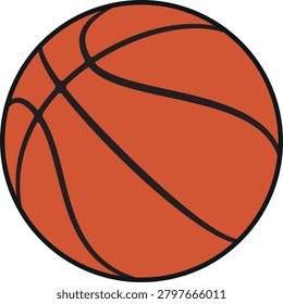 Basketball isolated on a white background