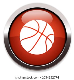 basketball isolated vector icon