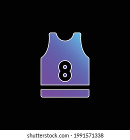 Basketball Jersey blue gradient vector icon