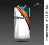 Basketball jersey design, modern tanktop