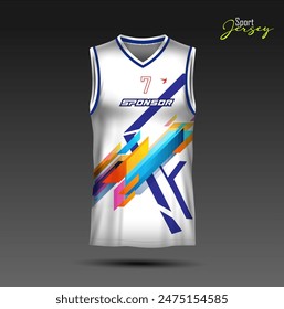 Basketball jersey design, modern tanktop