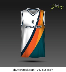 Basketball jersey design, modern tanktop