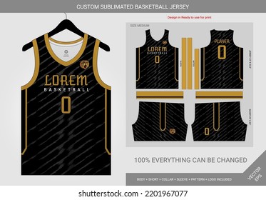 Basketball Jersey Design Template Concept