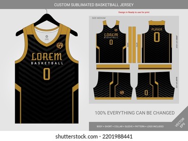 Basketball Jersey Design Template Concept